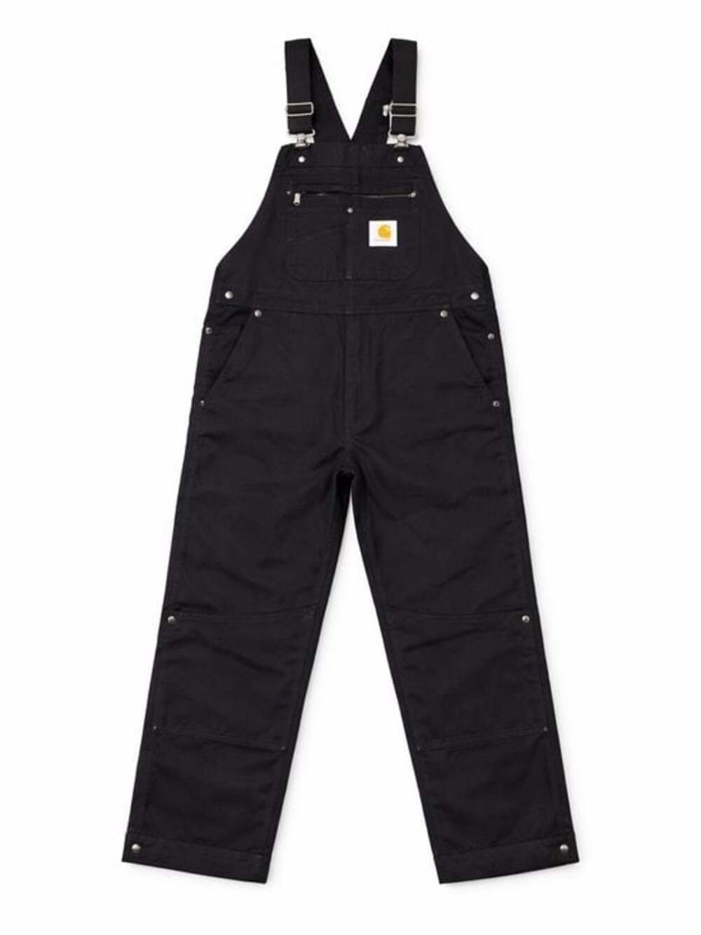 Carhartt Mens Black Duck Bib Overalls with Chest Pocket